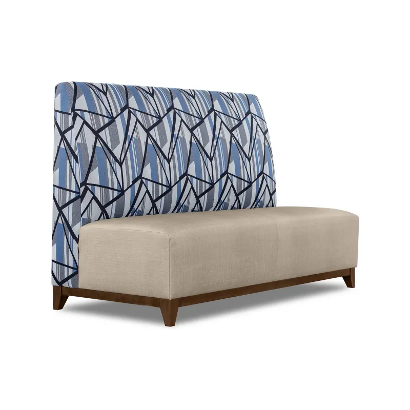 Luxe Banquet Hall Chair with Premium Fabric Seat and Leather Backing