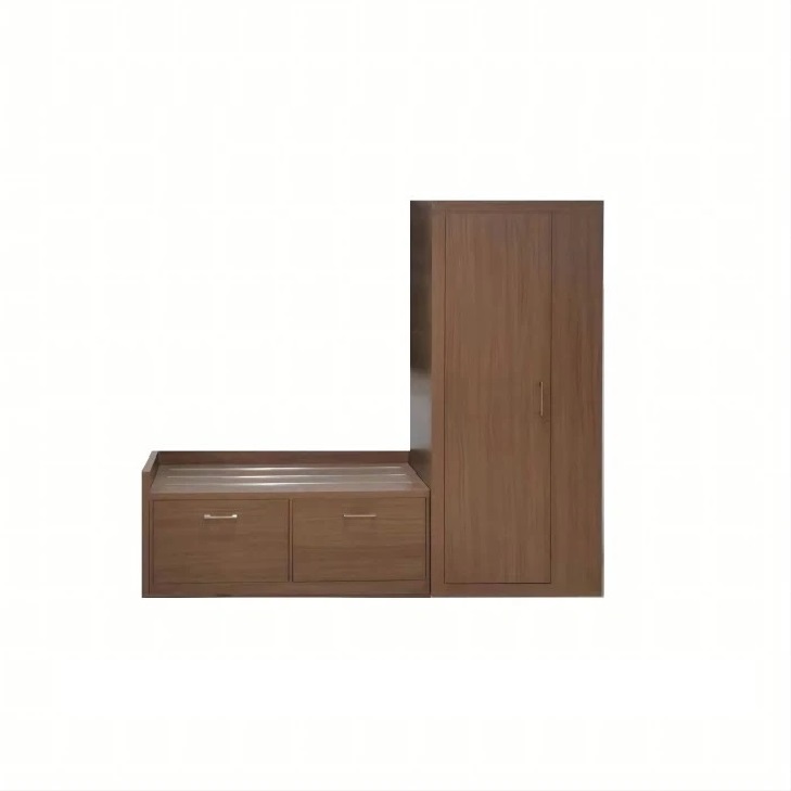 Executive Suite Combo: Ergonomic TV Panel, Wardrobe, and Luggage Rack