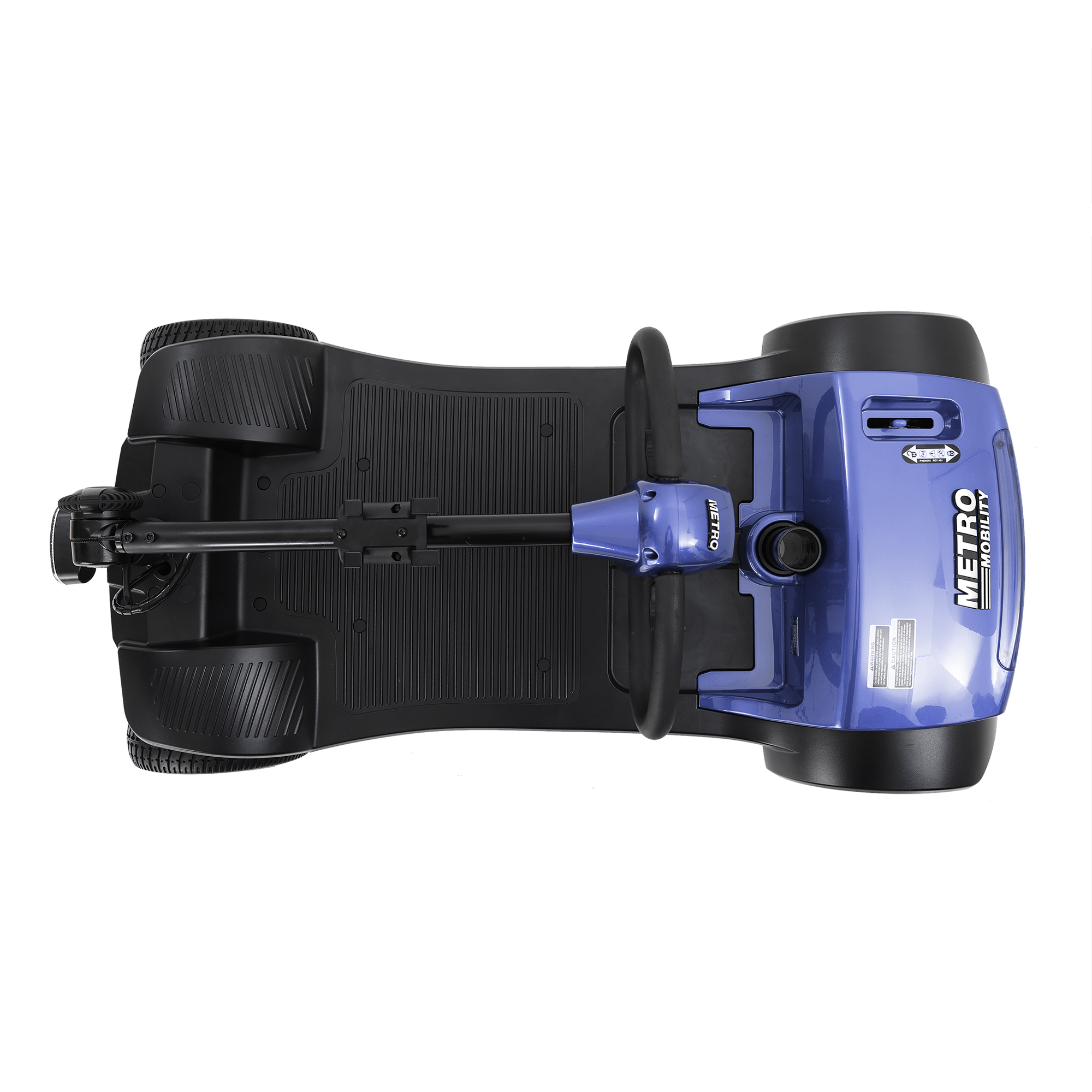 MAX SPORT BLUE 4 Wheels Outdoor Compact Mobility Scooter with 2 in 1 Cup & Phone Holder