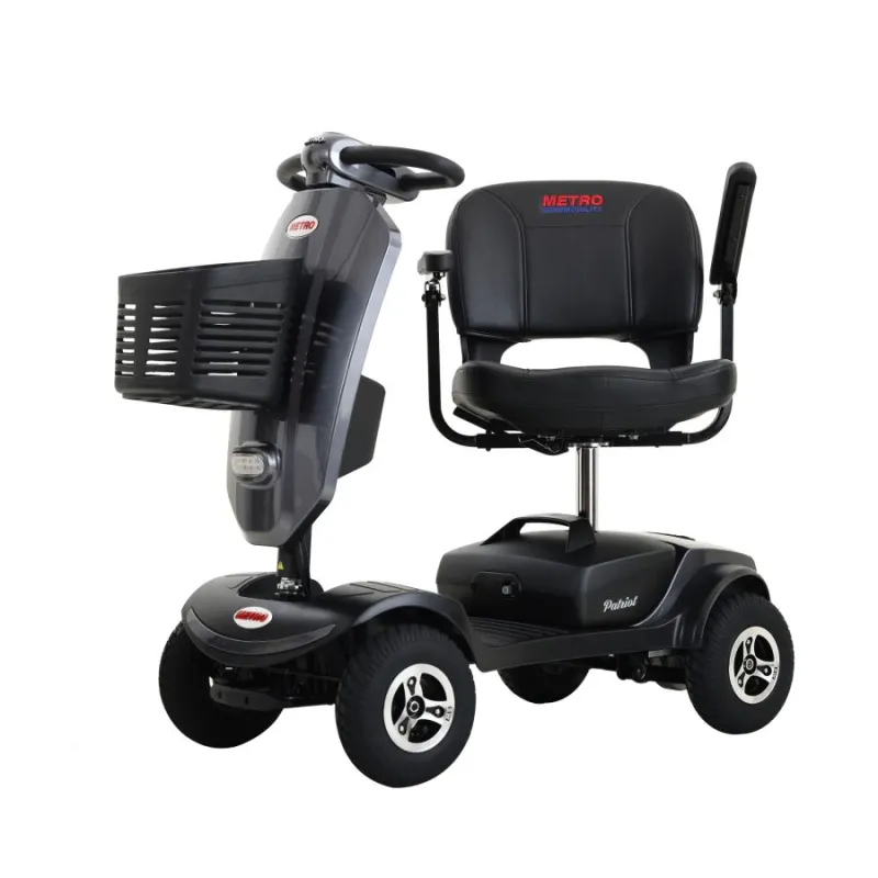 Outdoor compact mobility scooter with windshield