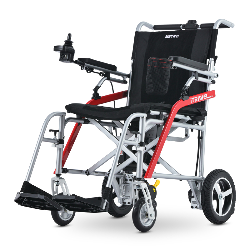 Intelligent Lightweight Foldable Electric Wheelchairs- Silver