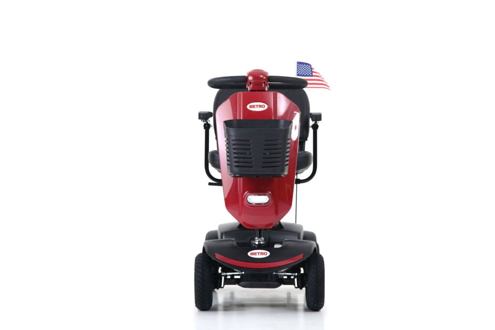 Outdoor compact mobility scooter with windshield