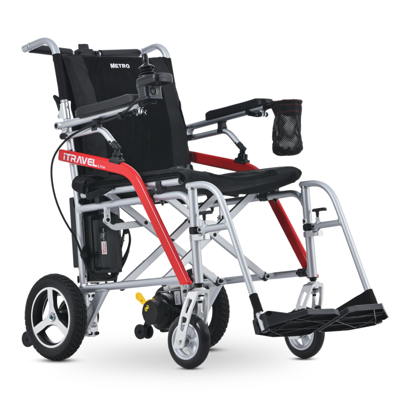 Intelligent Lightweight Foldable Electric Wheelchairs- Silver