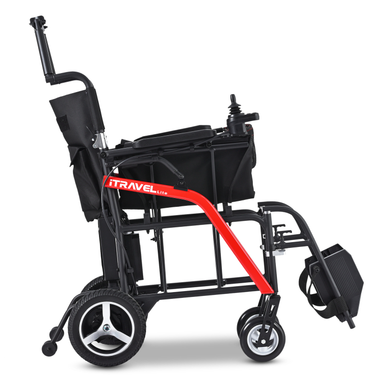 Intelligent Lightweight Foldable Electric Wheelchairs- Black