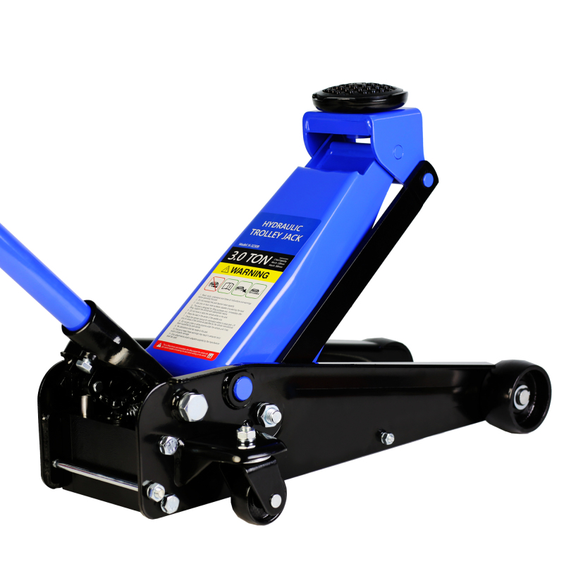 Hydraulic trolley Low Profile and Steel Racing Floor Jack with Piston Quick Lift Pump,3Ton (6,000 lb) Capacity, Blue