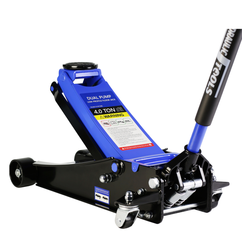 Floor Jack, 4 Ton Low Profile Floor Jack, Heavy-Duty Steel Racing Floor Jack with dual Piston Quick Lift Pump, Floor Jack Lifting Range 4&quot;-21&quot;