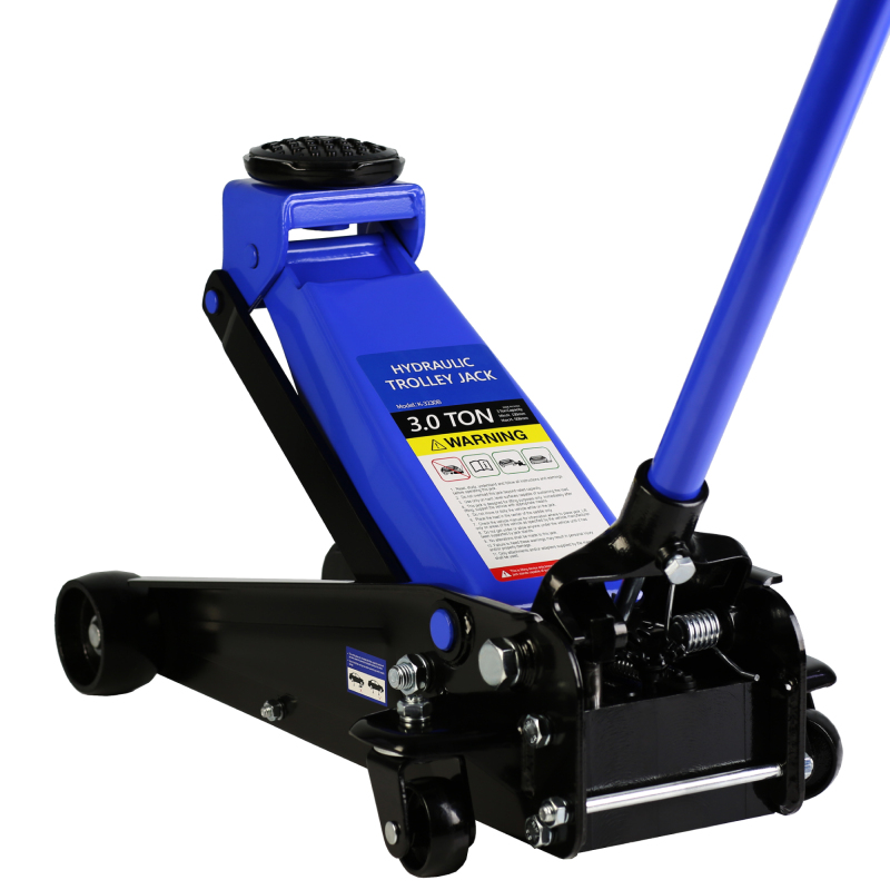Hydraulic trolley Low Profile and Steel Racing Floor Jack with Piston Quick Lift Pump,3Ton (6,000 lb) Capacity, Blue