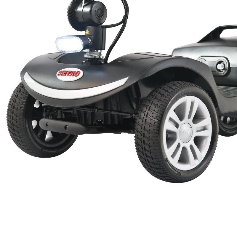 Four wheels Compact Travel Mobility Scooter with 300W Motor for Adult-300lbs,  SILVER