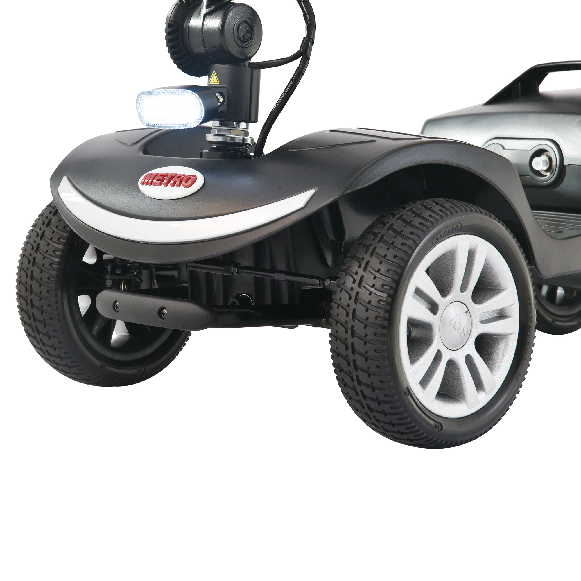 Four wheels Compact Travel Mobility Scooter with 300W Motor for Adult-300lbs,  SILVER
