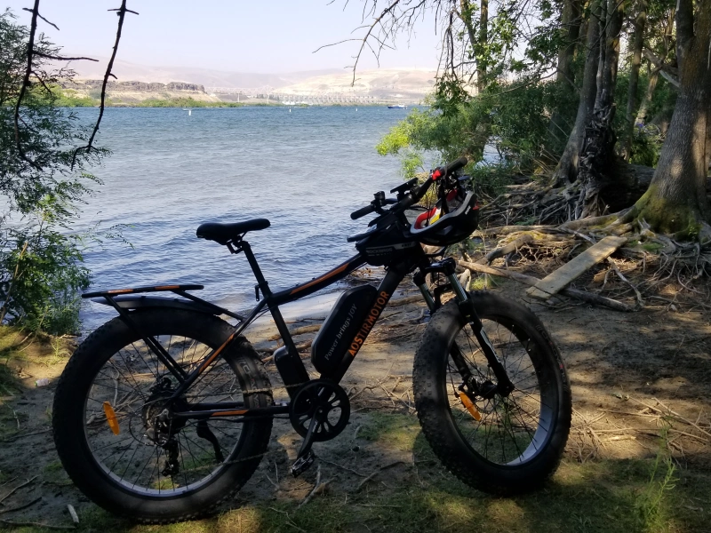 S07-B 26" 750W Electric Bike Fat Tire P7 48V 12.5AH Removable Lithium Battery for Adults with Detachable Rear Rack Fender(Black)