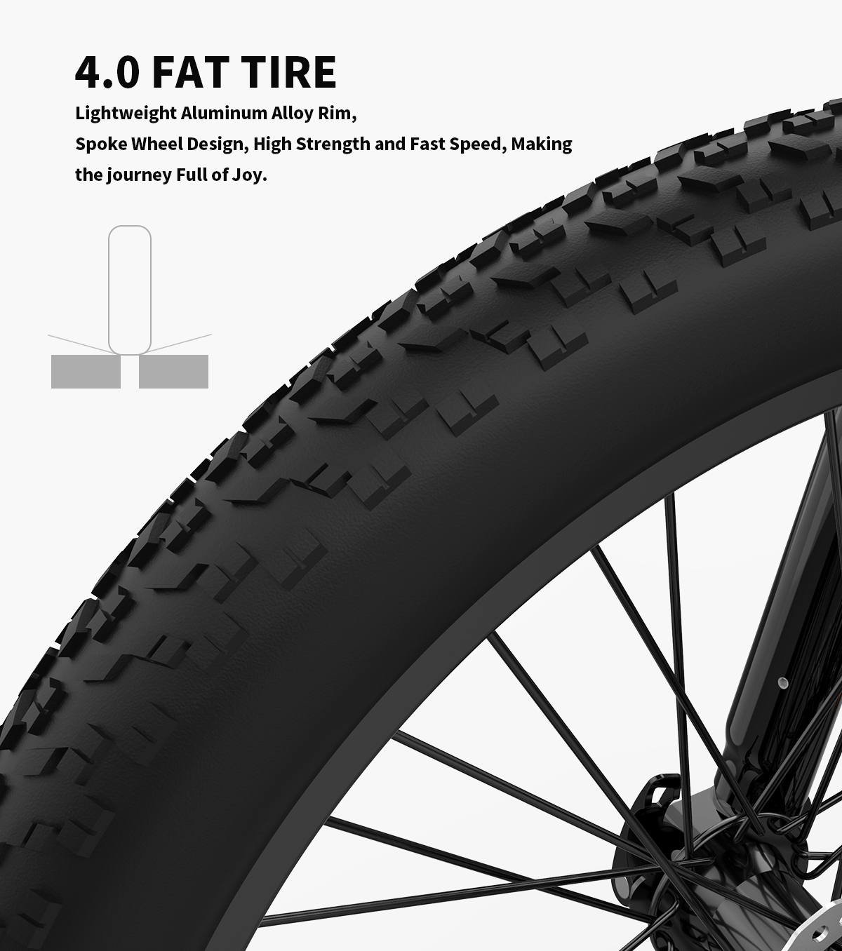 26" 1500W Electric Bike Fat Tire P7 48V 20AH Removable Lithium Battery for Adults S17-1500W