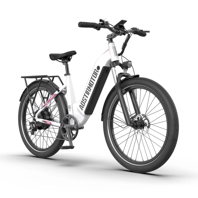26" 750W Electric Bike Fat Tire 52V15AH Removable Lithium Battery for Adults