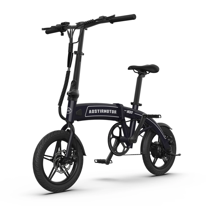 14" Electric Bike,350W 7.5Ah/36V E Bike, Lightweight Folding Electric Bicycles for Adult(BLACK)