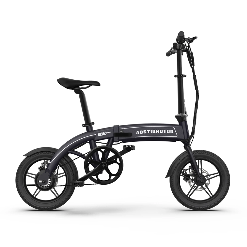14" Electric Bike,350W 7.5Ah/36V E Bike, Lightweight Folding Electric Bicycles for Adult(BLACK)