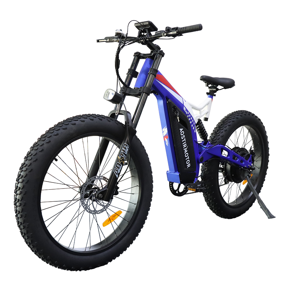 26" 1500W Electric Bike Fat Tire P7 48V 20AH Removable Lithium Battery for Adults S17-1500W