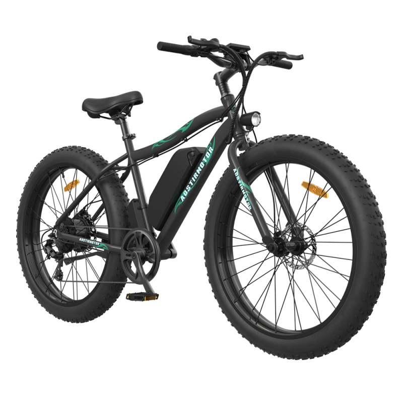 26" 500W Electric Bike Fat Tire P7 36V 12.5AH Removable Lithium Battery for Adults S07-P