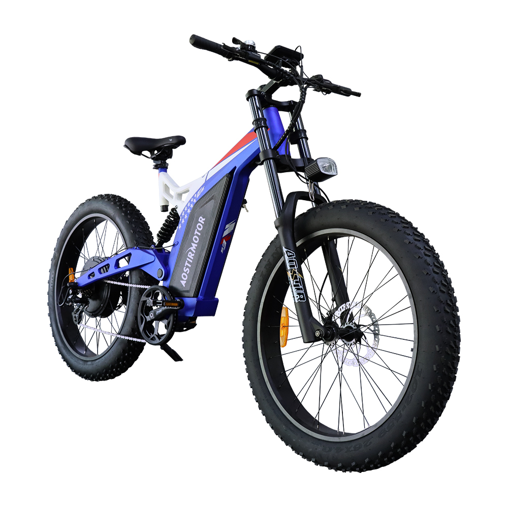 26" 1500W Electric Bike Fat Tire P7 48V 20AH Removable Lithium Battery for Adults S17-1500W