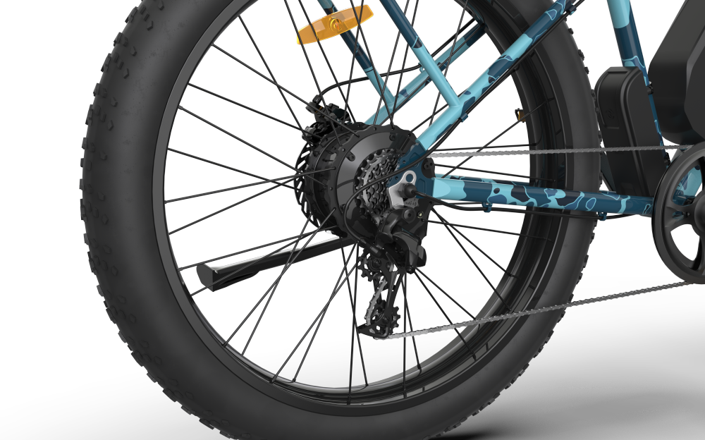 S07-F 26" 750W Electric Bike Fat Tire P7 48V 13AH Removable Lithium Battery for Adults with Detachable Rear Rack Fender New Model