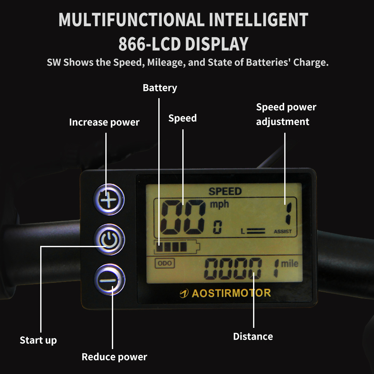 G20 Folding Electric Bike Ebike Bicycle 500W Motor 20" Fat Tire With 36V/13Ah Li-Battery New Model