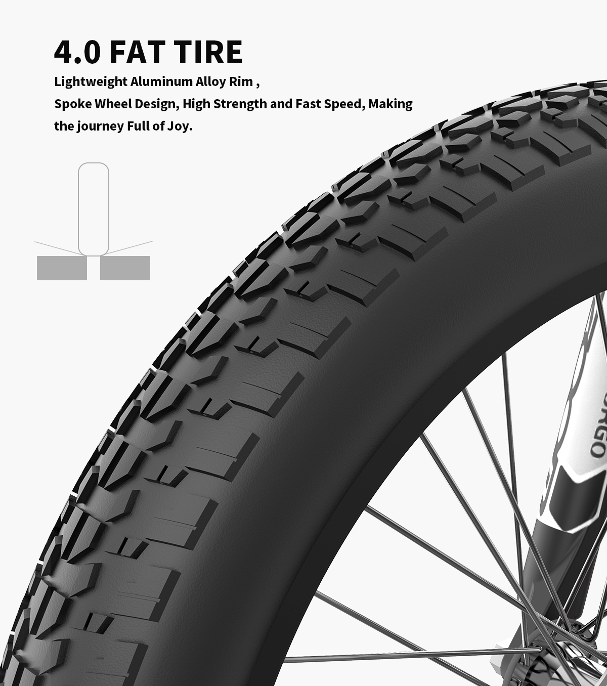 Electric Bicycle 500W Motor 20" Fat Tire With 48V/15Ah Li-Battery S18-MINI New style