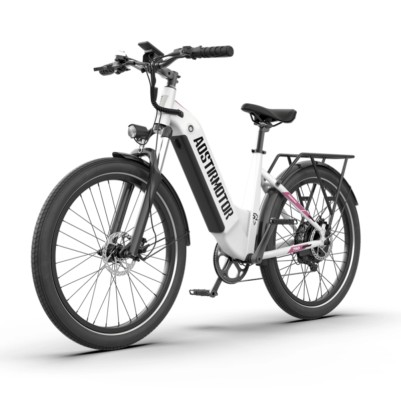 26" 750W Electric Bike Fat Tire 52V15AH Removable Lithium Battery for Adults
