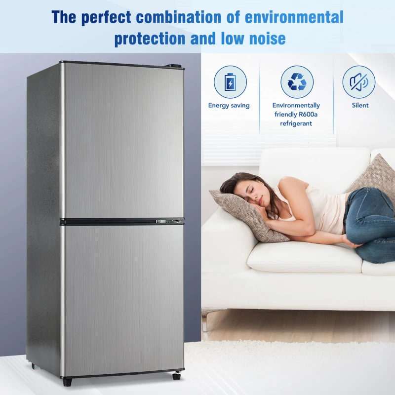 Xspracer 3.6cu ft Counterdepth Freestanding Dual Zone Mini Fridge