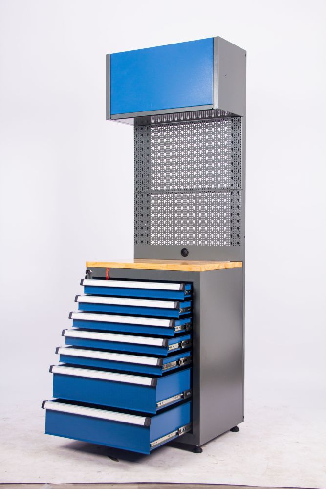 Heavy Duty Ready-to-assemble Steel Tool Cabinet Garage Storage System - Blue