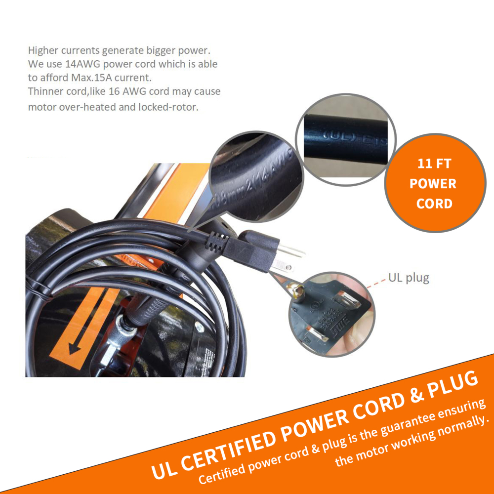 Xspracer Electric 9-Ton 15-Amp Electric Log Splitter