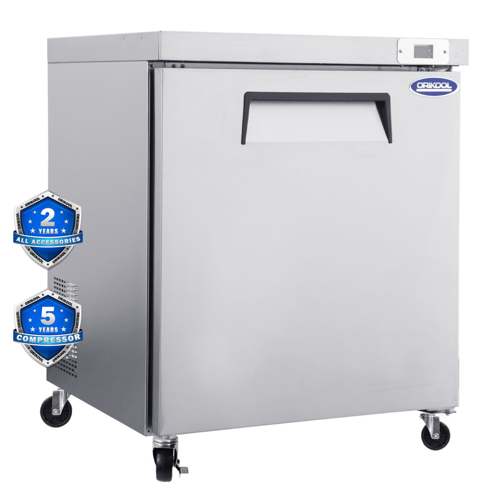 Xspracer 6.7-cu ft 1-Door Undercounter Work Top Commercial Freezer