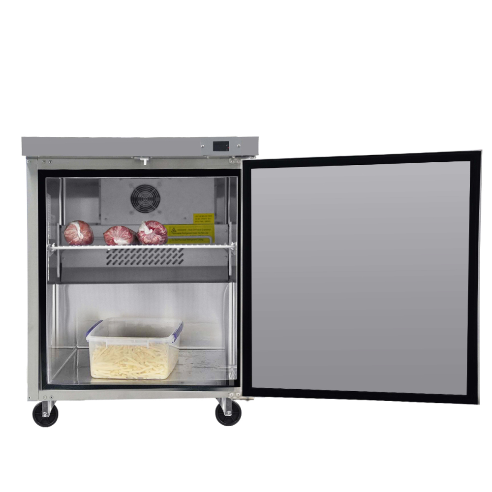 Xspracer 6.7-cu ft 1-Door Undercounter Work Top Commercial Freezer