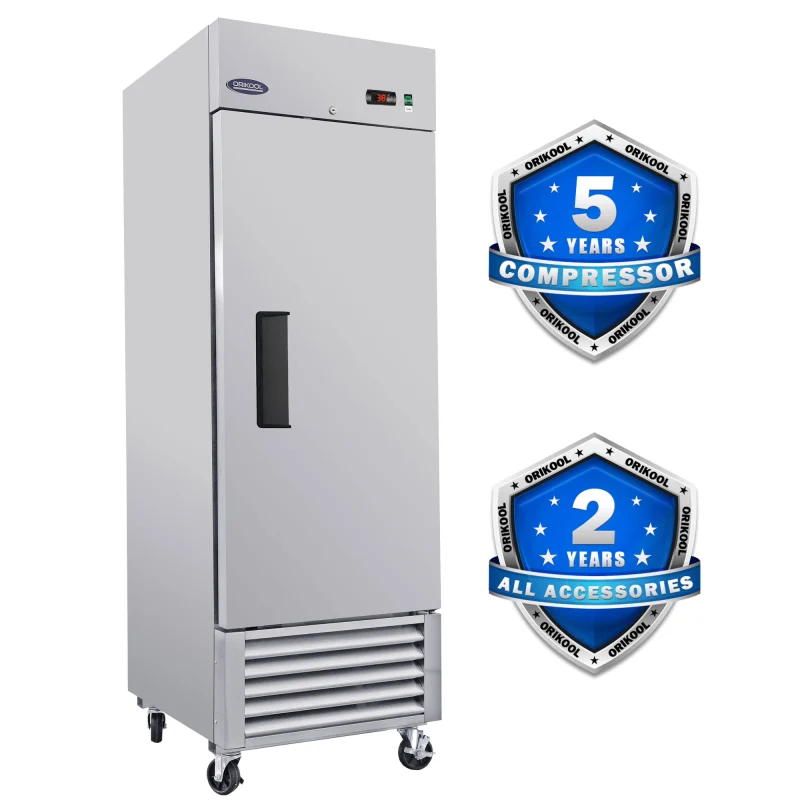 Xspracer 21cu ft 1Door Reachin Commercial Refrigerator (Stainless Steel)