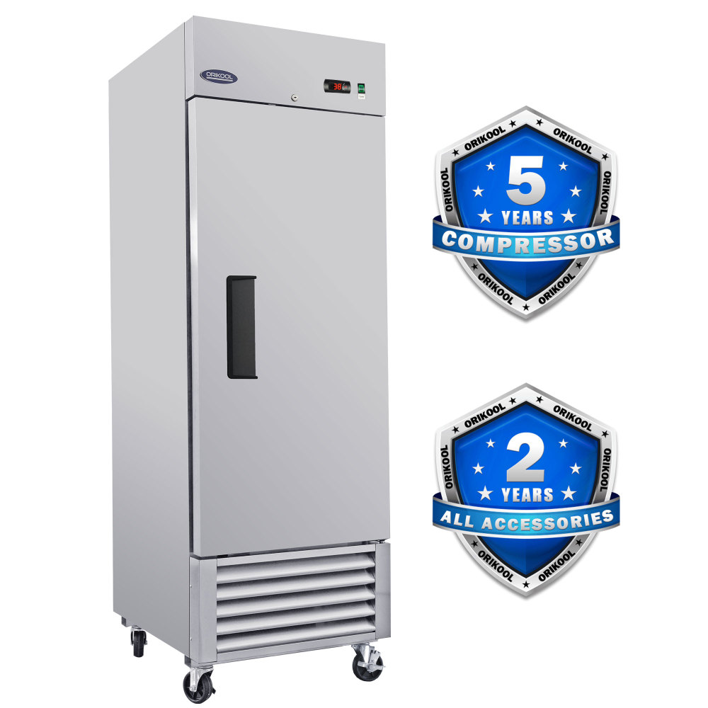 Xspracer 21-cu ft 1-Door Reach-in Commercial Refrigerator (Stainless Steel)