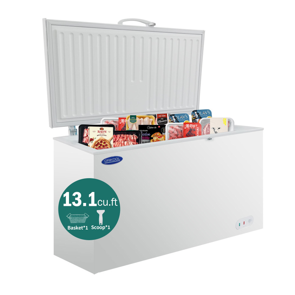 Xspracer 12.7-cu ft Solid Top Commercial Deep Chest Freezers with Lockable Stay-Open Lid