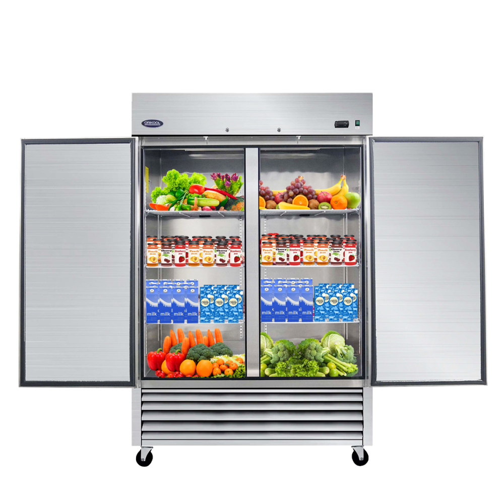 Xspracer 46-cu ft 2-Door Reach-in Commercial Refrigerator (Stainless Steel)