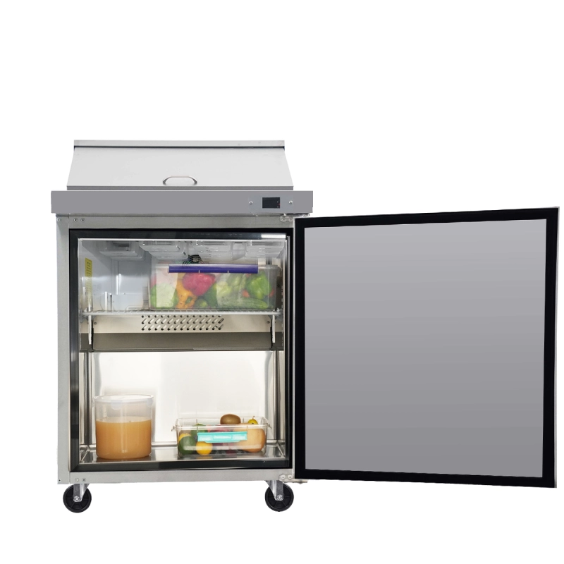 Xspracer 7.6cu ft 1Door Refrigerated Sandwich Prep Table (Stainless