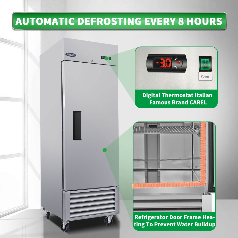 Xspracer 21-cu ft 1-Door Reach-in Commercial Freezer (Stainless Steel)