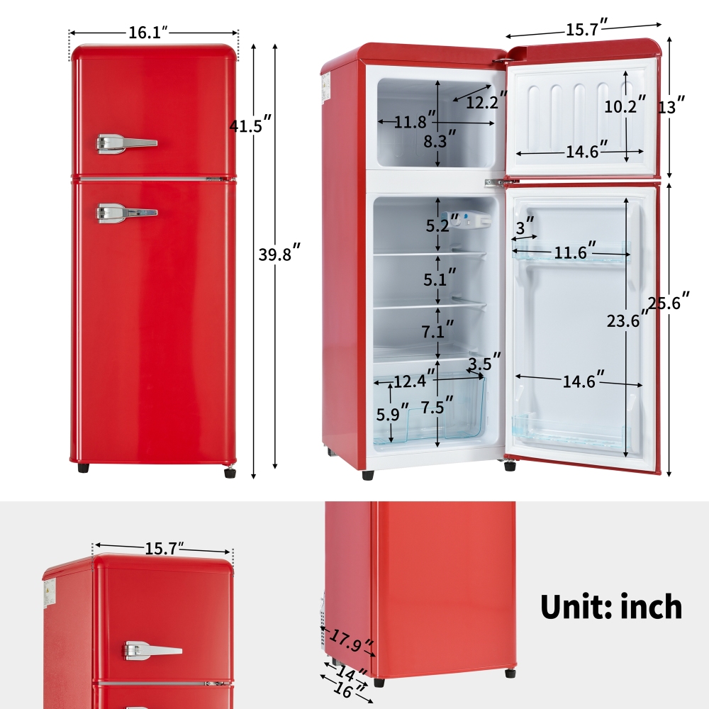 Xspracer 4.5-Cu.ft Mini Fridge (Red)