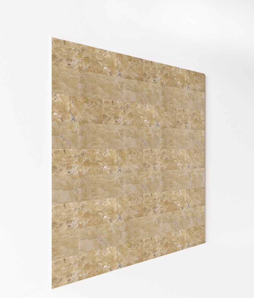 Xspracer Beige Yellow Gold Textured 12-in x 24-in Multi-finish Natural Stone Marble Look Glue Down Wall Tile (8-sq. ft/ Carton)