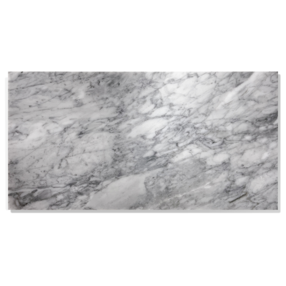 Xspracer Carrara Gray 12-in x 24-in Polished Natural Stone Marble Look Floor and Wall Tile (8-sq. ft/ Carton)