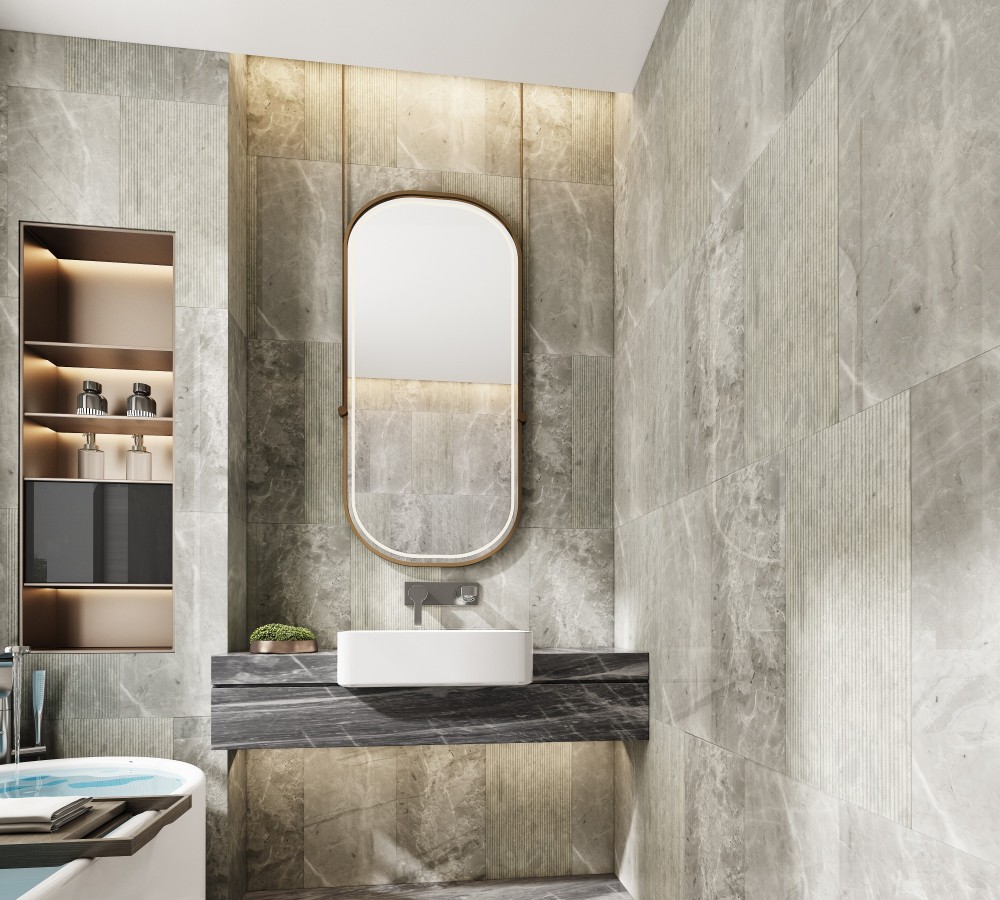 Xspracer Carrara Gray 12-in x 24-in Polished Natural Stone Marble Look Floor and Wall Tile (8-sq. ft/ Carton)