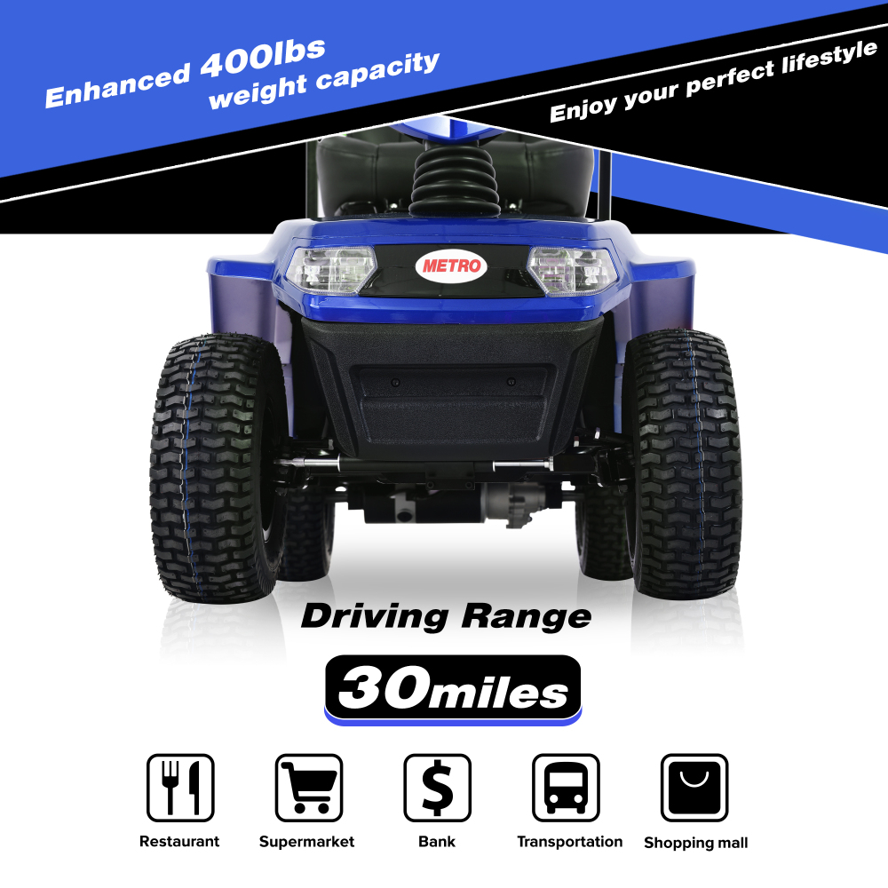 Xspracer S800-Blue Heavy Duty Mobility Scooter