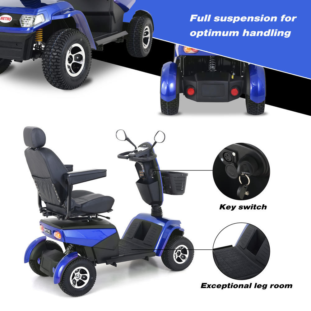 Xspracer S800-Blue Heavy Duty Mobility Scooter