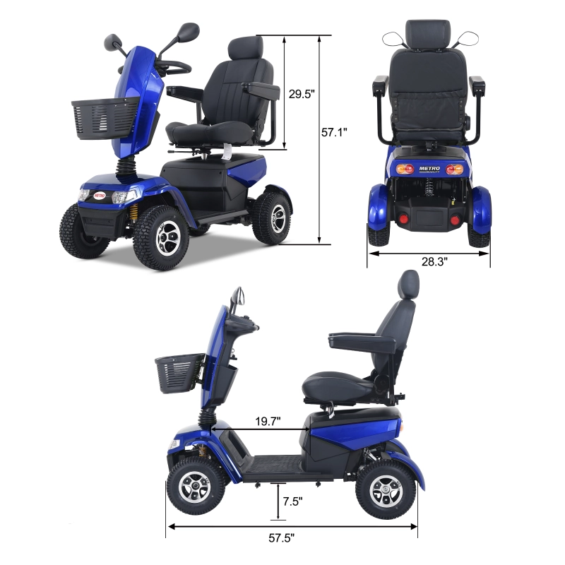 Xspracer S800-Blue Heavy Duty Mobility Scooter