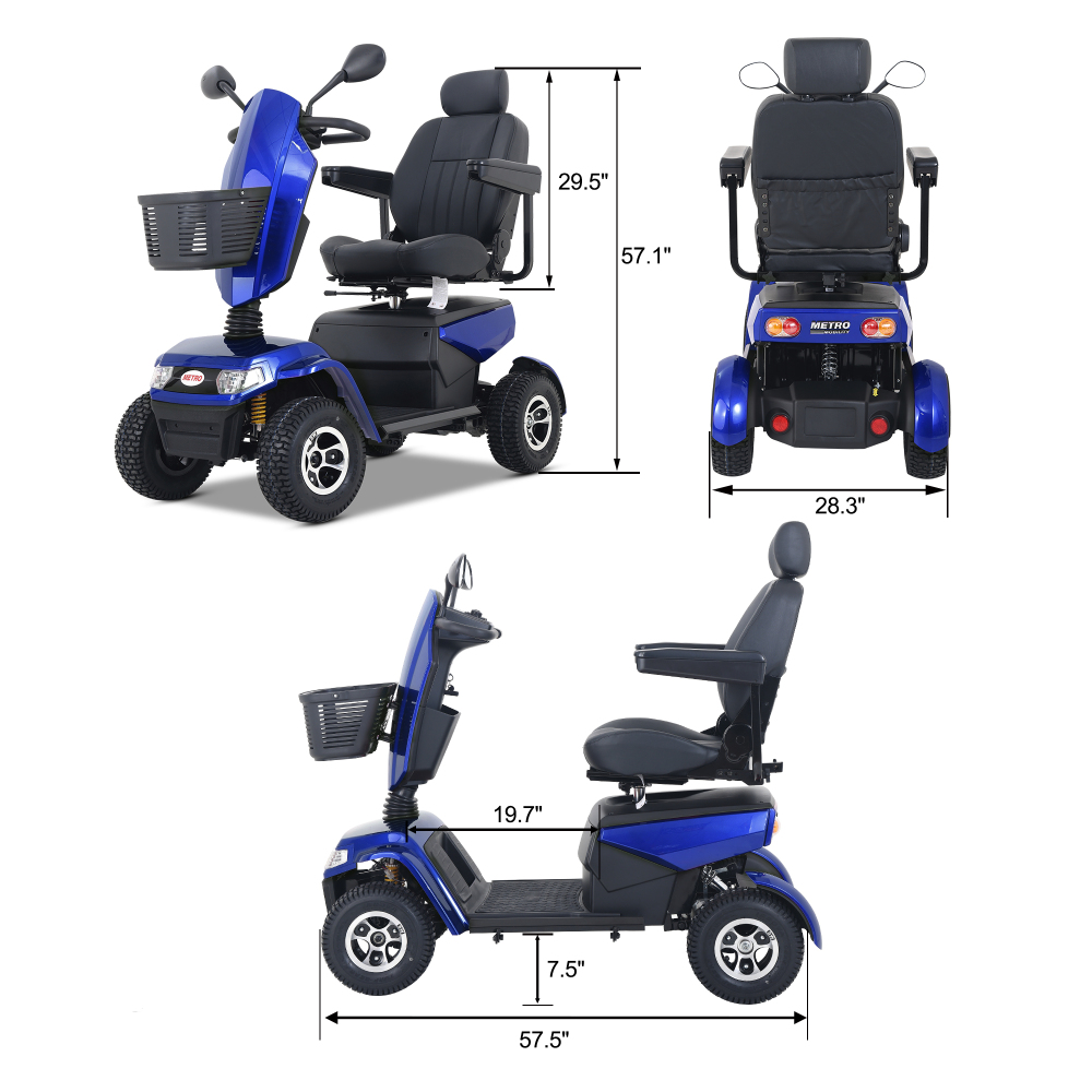 Xspracer S800-Blue Heavy Duty Mobility Scooter
