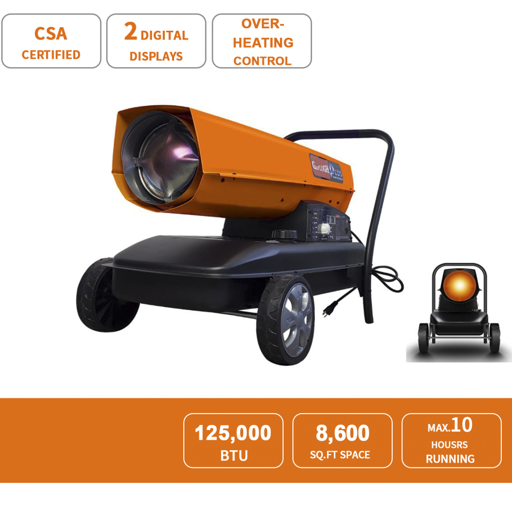 Xspracer 125000BTU Forced Air Kerosene Diesel Construction Portable Heater
