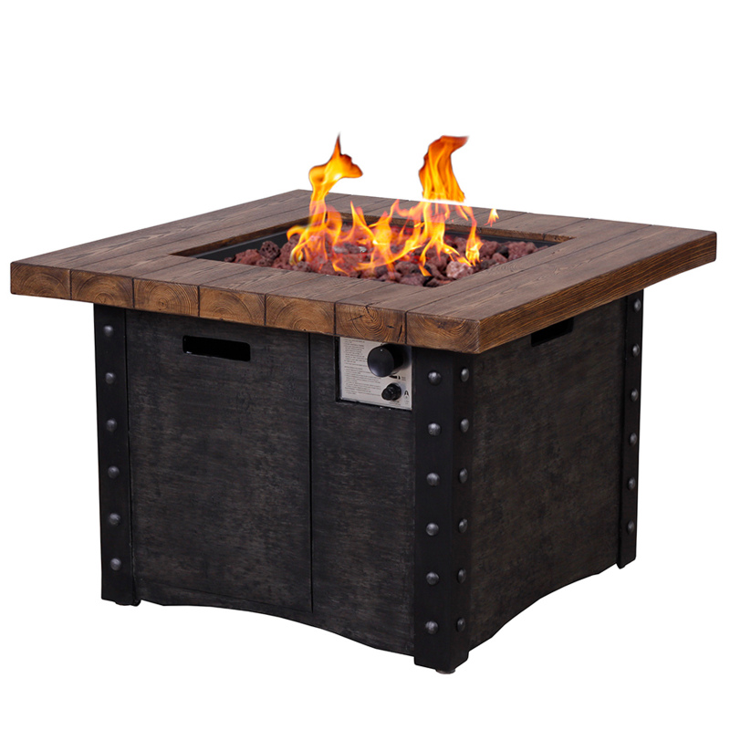 Xspracer 35-in W 50000-BTU Gas Fire Pit Table