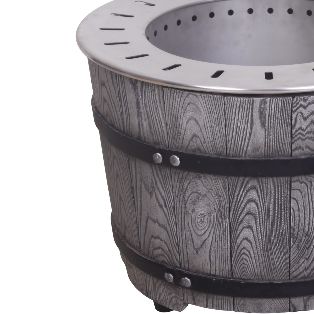 Xspracer 20.5-in W Stainless Steel Gas Fire Pit Table