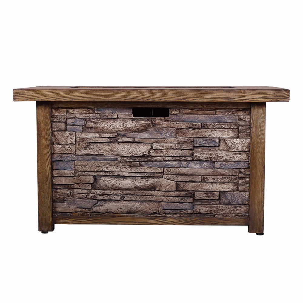 Xspracer 44-in W 50000-BTU Gas Fire Pit Table