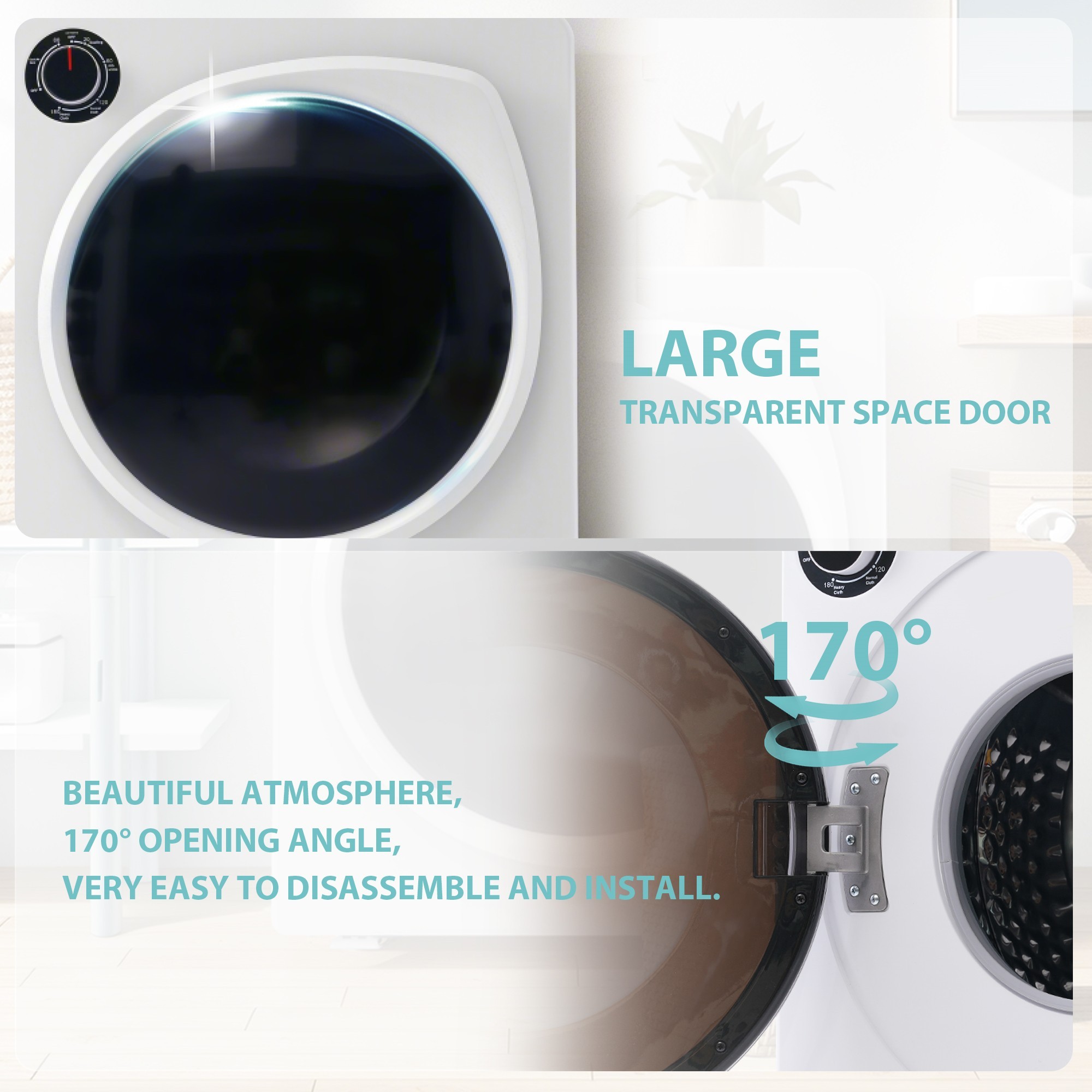 2.6-cu ft Portable Electric Dryer