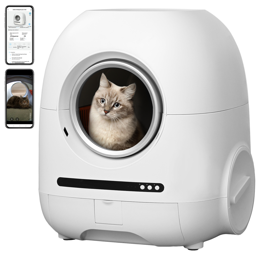 Xspracer White Abs Self-cleaning Automatic Litter Box